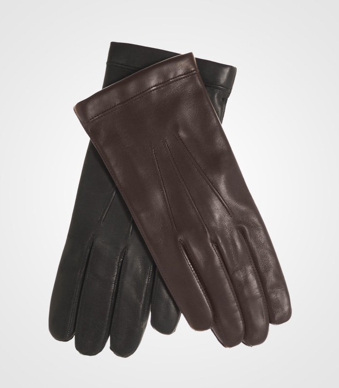 Men's Italian Cashmere Lined Leather Gloves