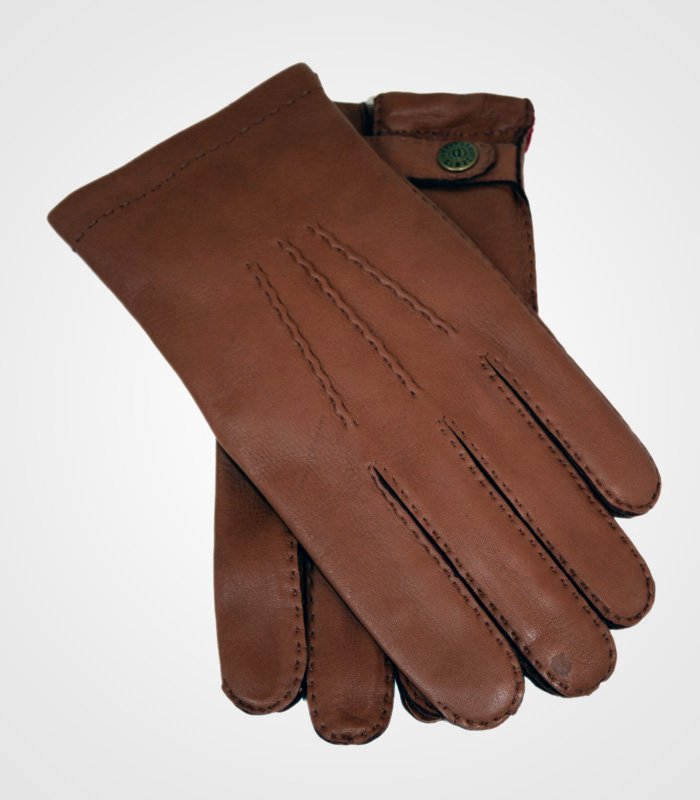 Canterbury Mens Cashmere Lined Deerskin Leather Gloves
